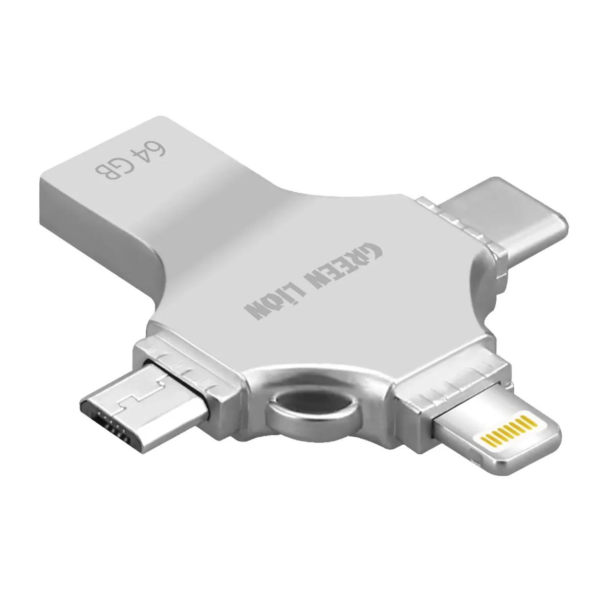 Green Lion 4•in•1 USB Flash Drive 64GB
