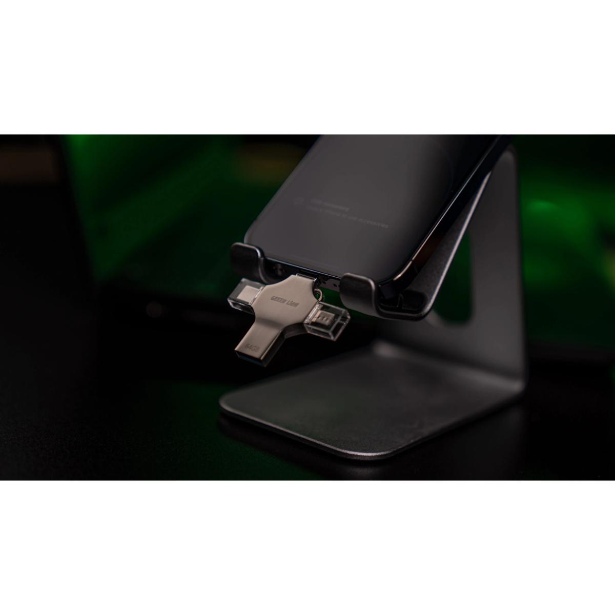 Green Lion 4•in•1 USB Flash Drive 64GB