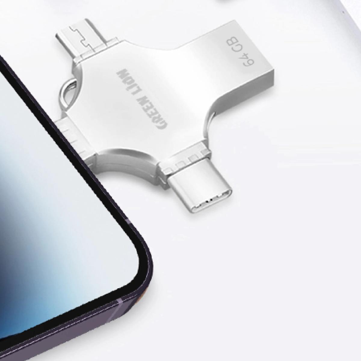 Green Lion 4•in•1 USB Flash Drive 64GB