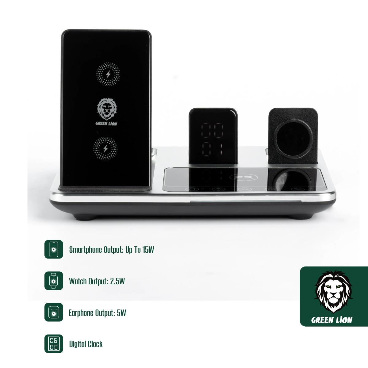 Green Lion 4 in 1 Wireless Charging Station