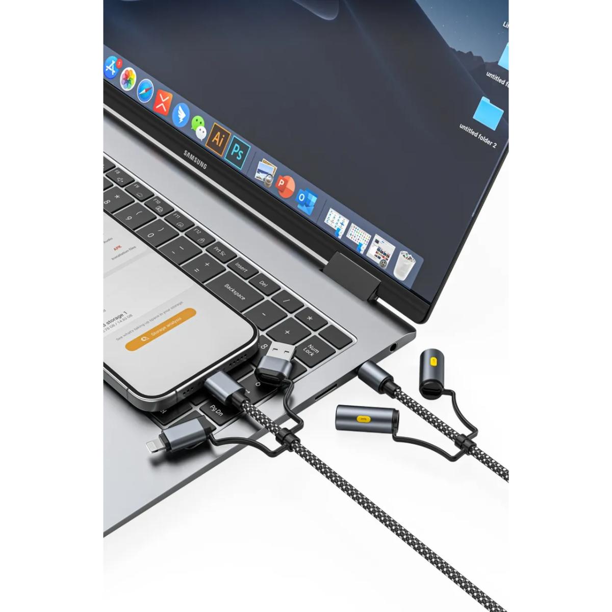 Green Lion 6-in-1 60W Multi-Charging Cable