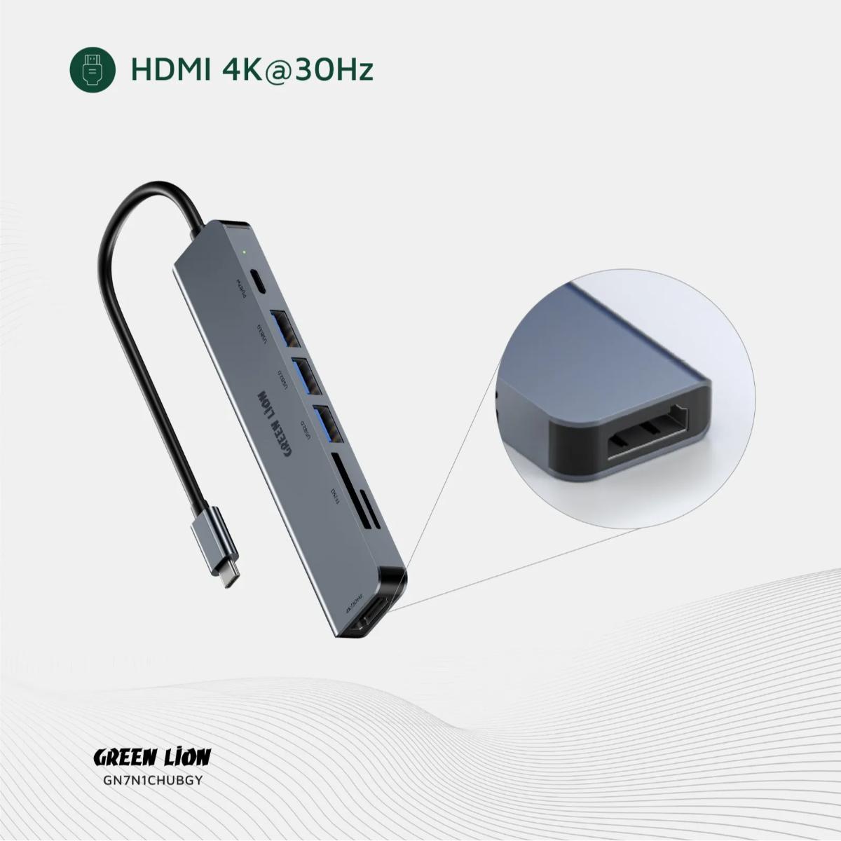 Green Lion 7 in 1 USB•C HUB