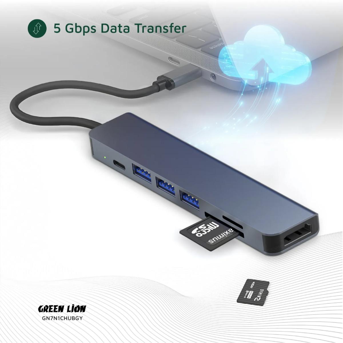 Green Lion 7 in 1 USB•C HUB