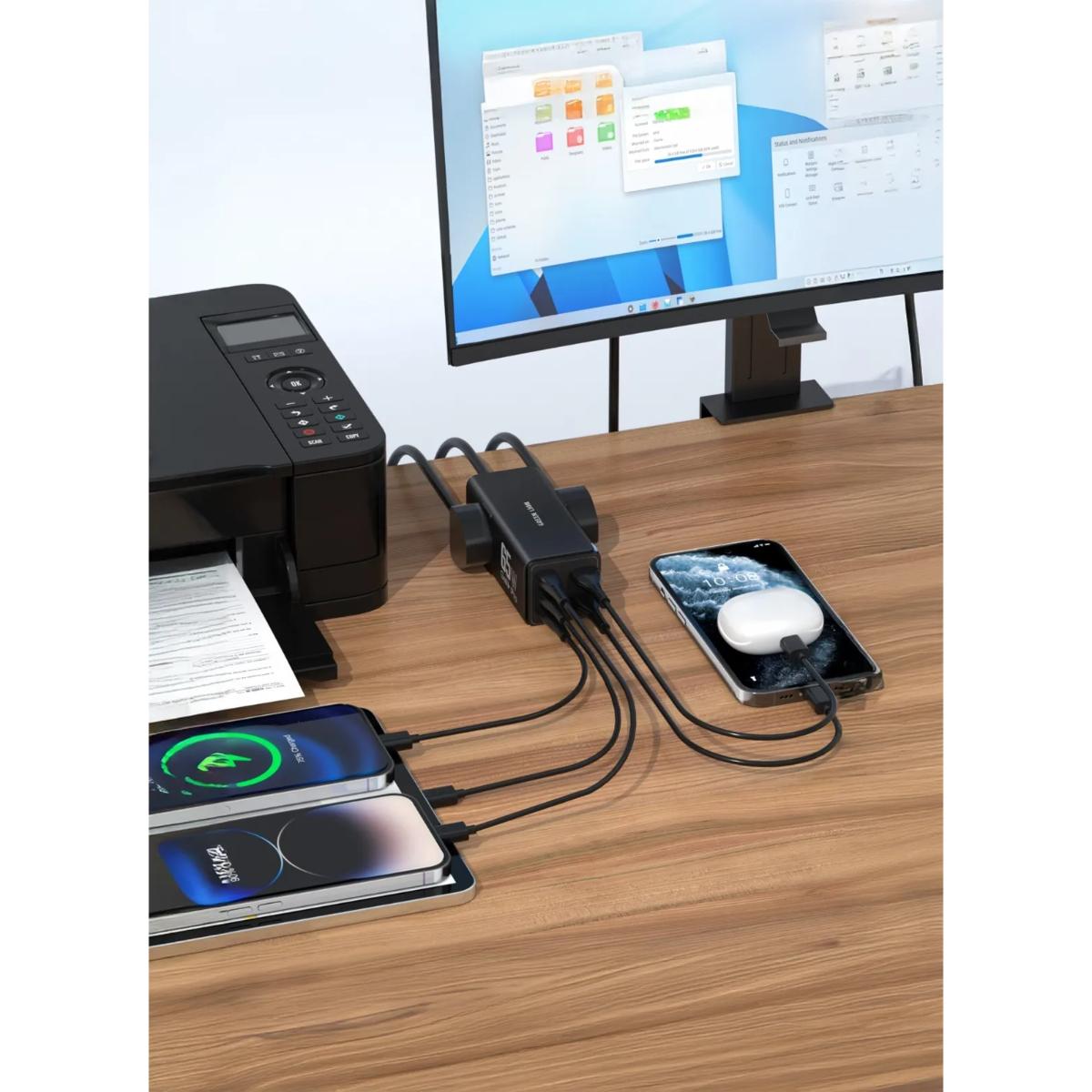 Green Lion 7 In 1 GaN 65W Power Strip
