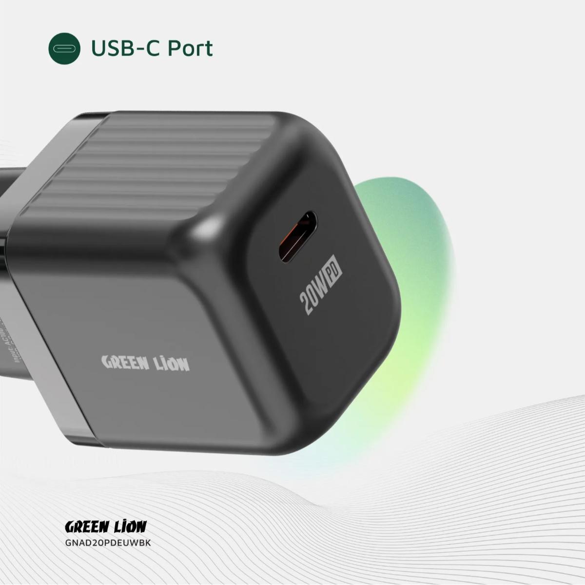 Green Lion Ultra Compact 20W PD USB-C Wall Charger