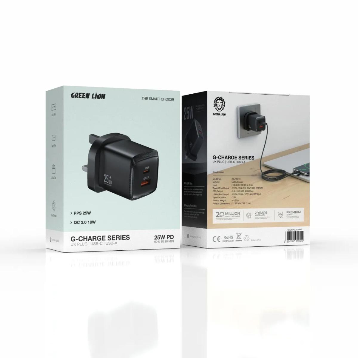 Green Lion G-Charge 25W Wall Charger