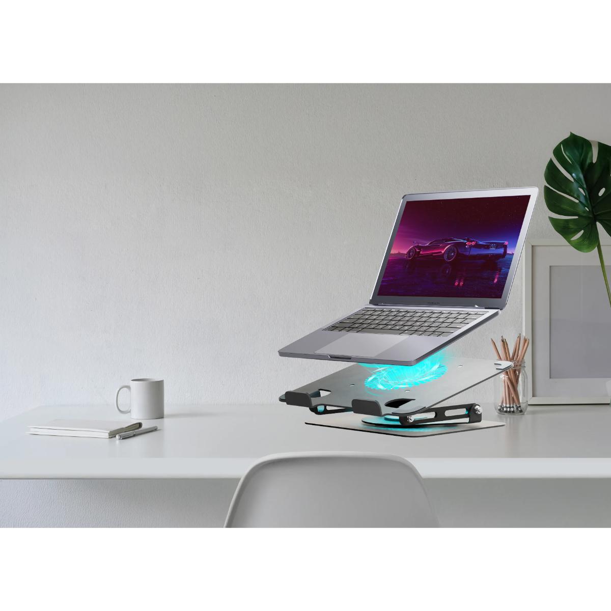 Green Lion Adjustable Laptop Stand with Cooling Fan
