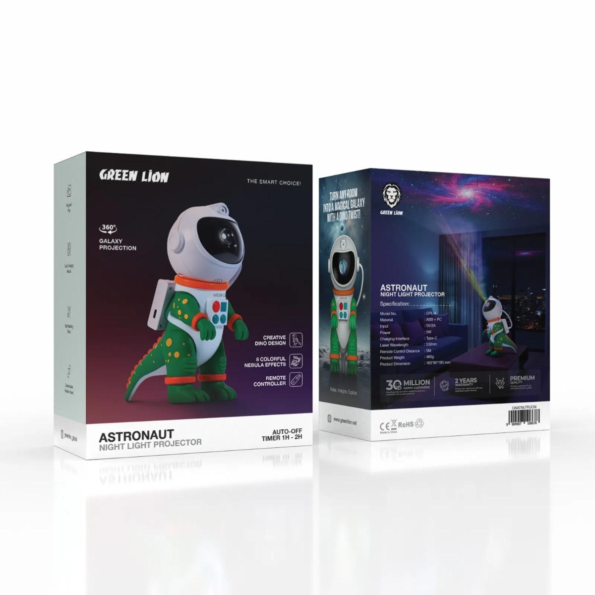 Green Lion 8-Color Nebula Star Projector & Night Light