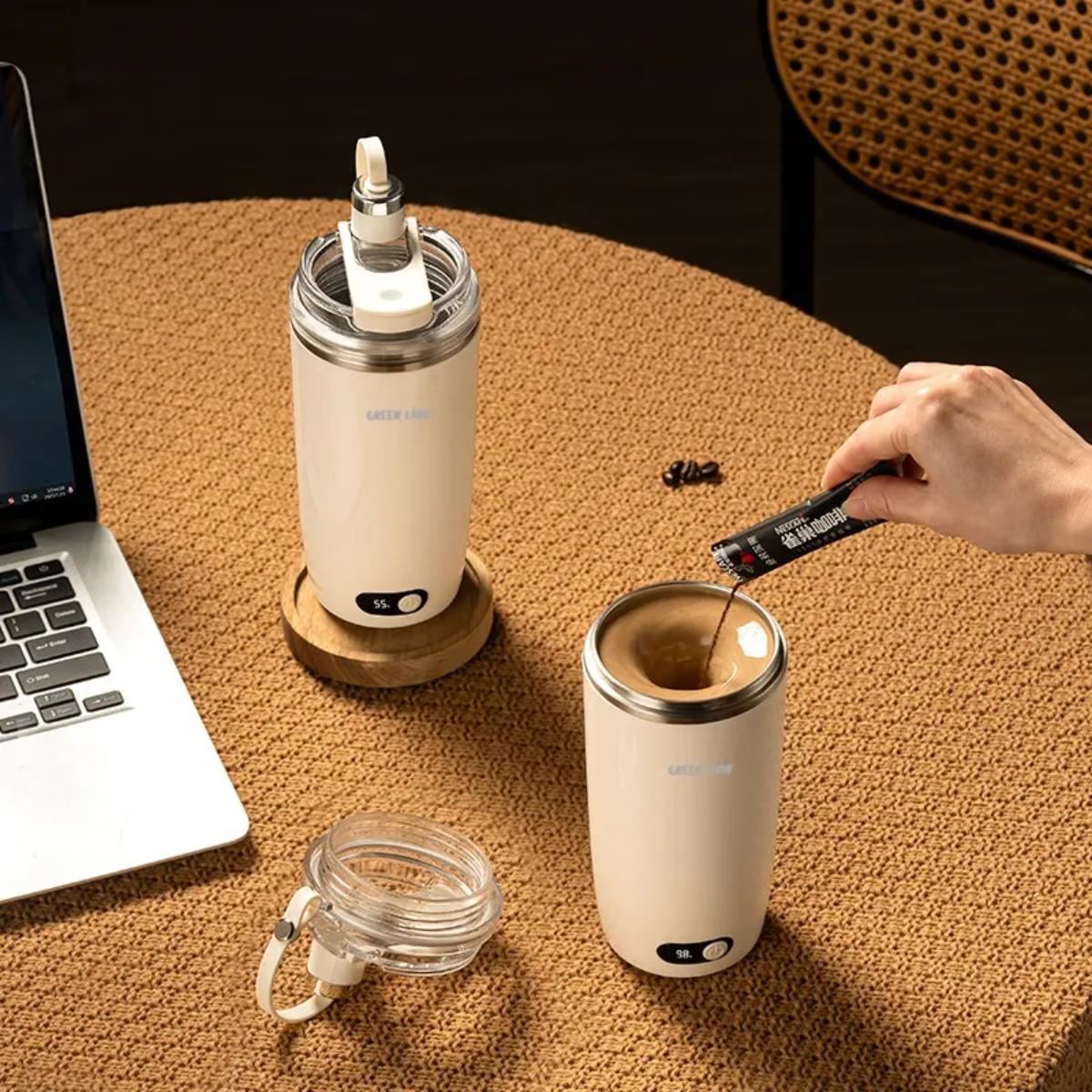 Green Lion 350ml Self-Stirring Mug
