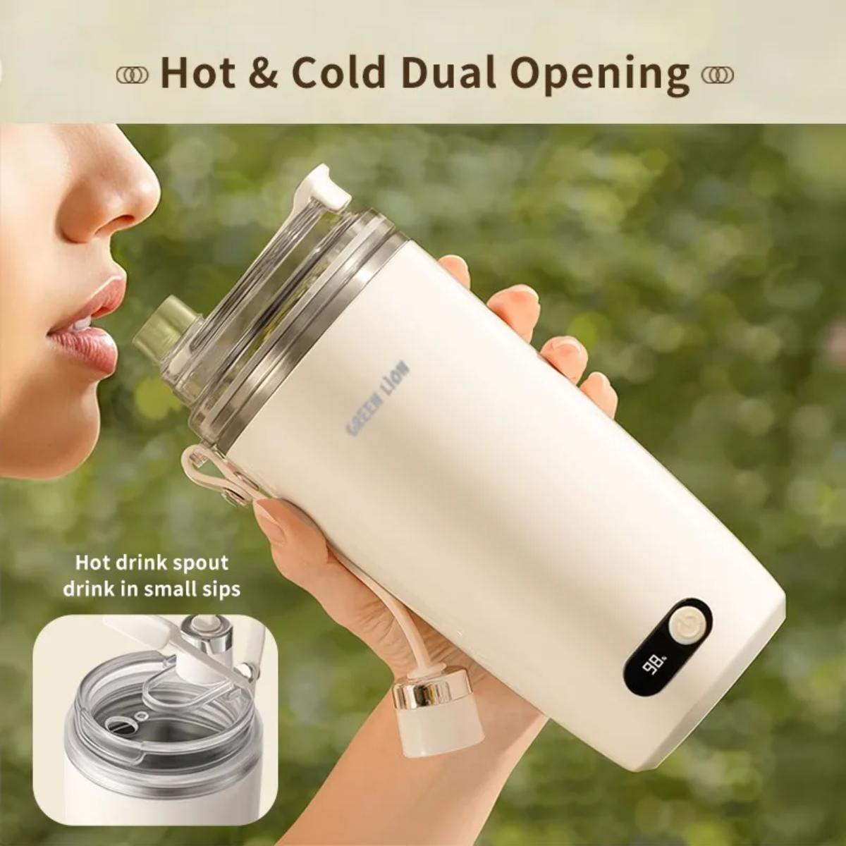 Green Lion 350ml Self-Stirring Mug