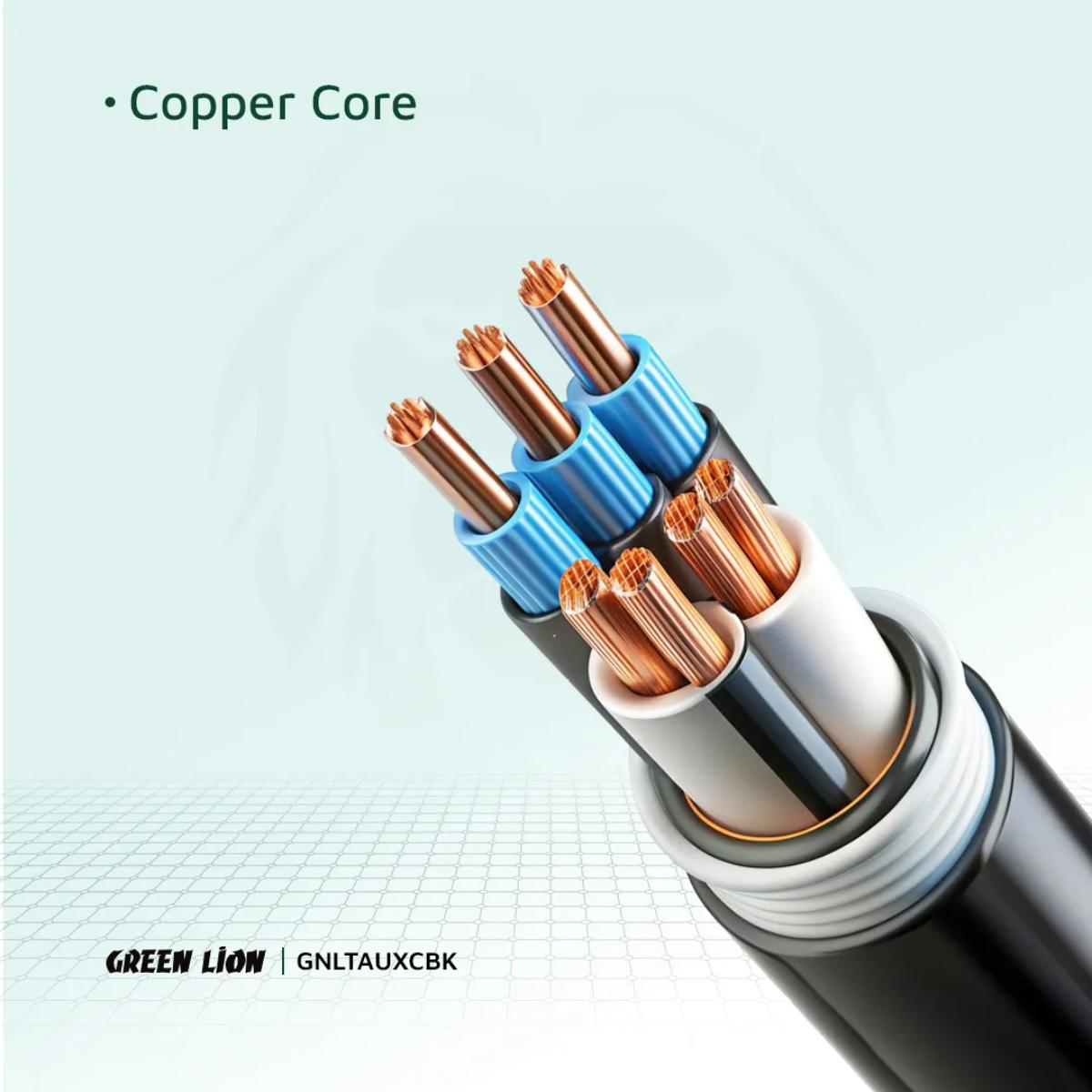Green Lion AUX To AUX Braided Cable
