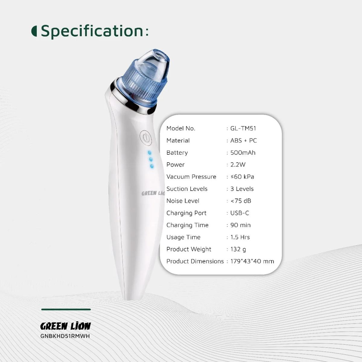 Green Lion 5-in-1 Blackhead Remover & Pore Vacuum