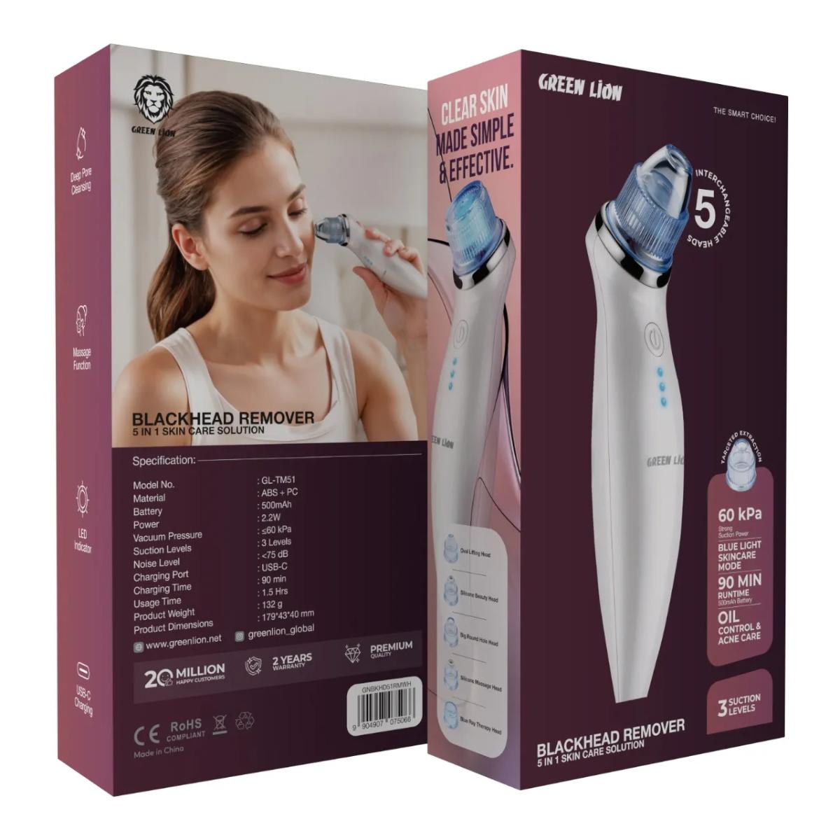 Green Lion 5-in-1 Blackhead Remover & Pore Vacuum