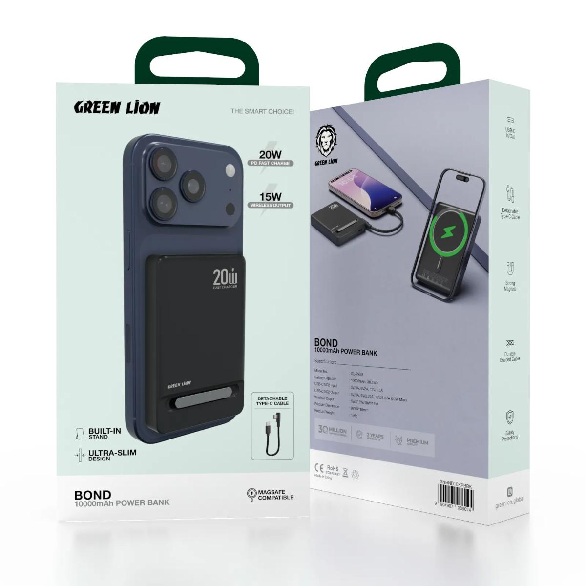 Green Lion Bond Power Bank 10000mAh