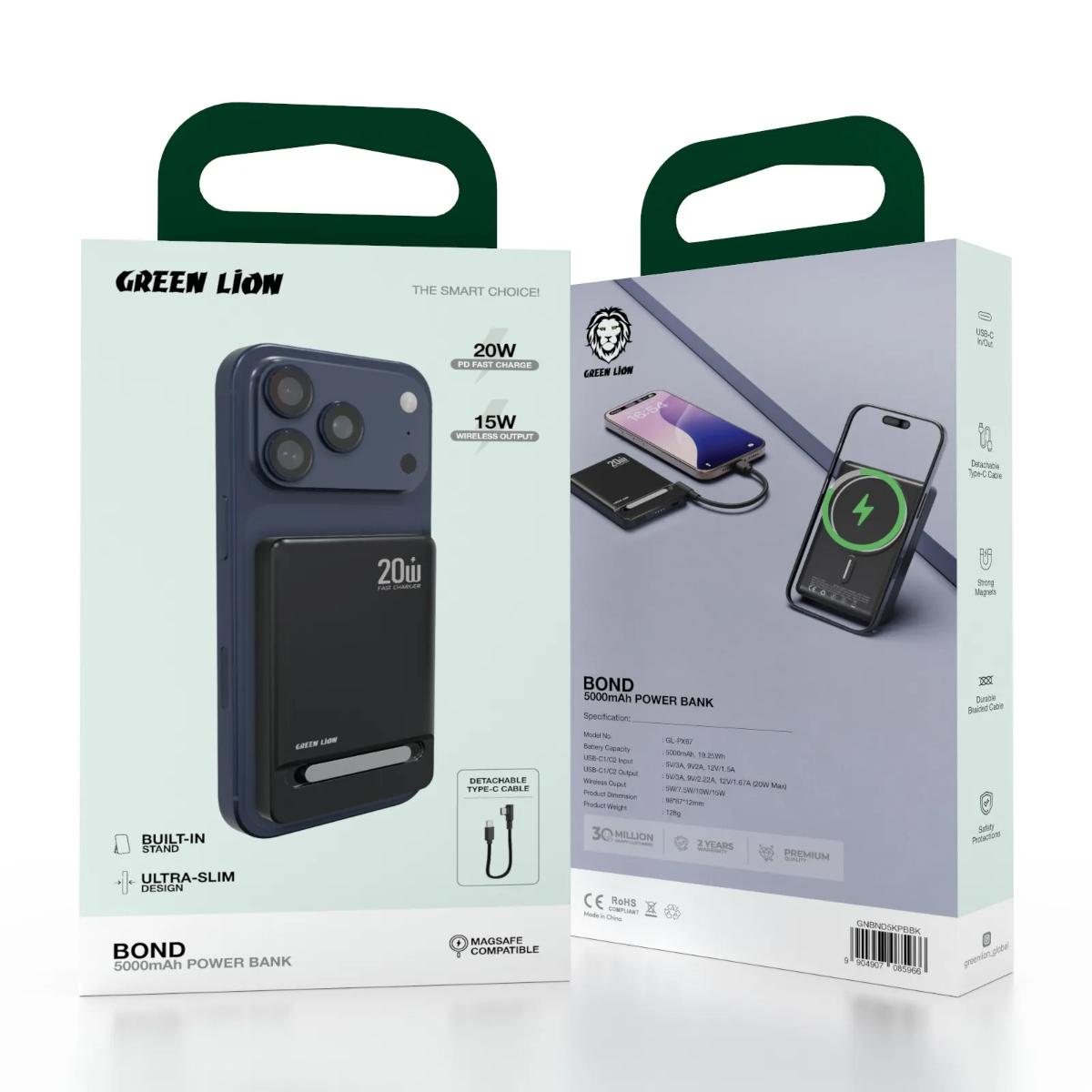 Green Lion Bond Power Bank 5000mAh