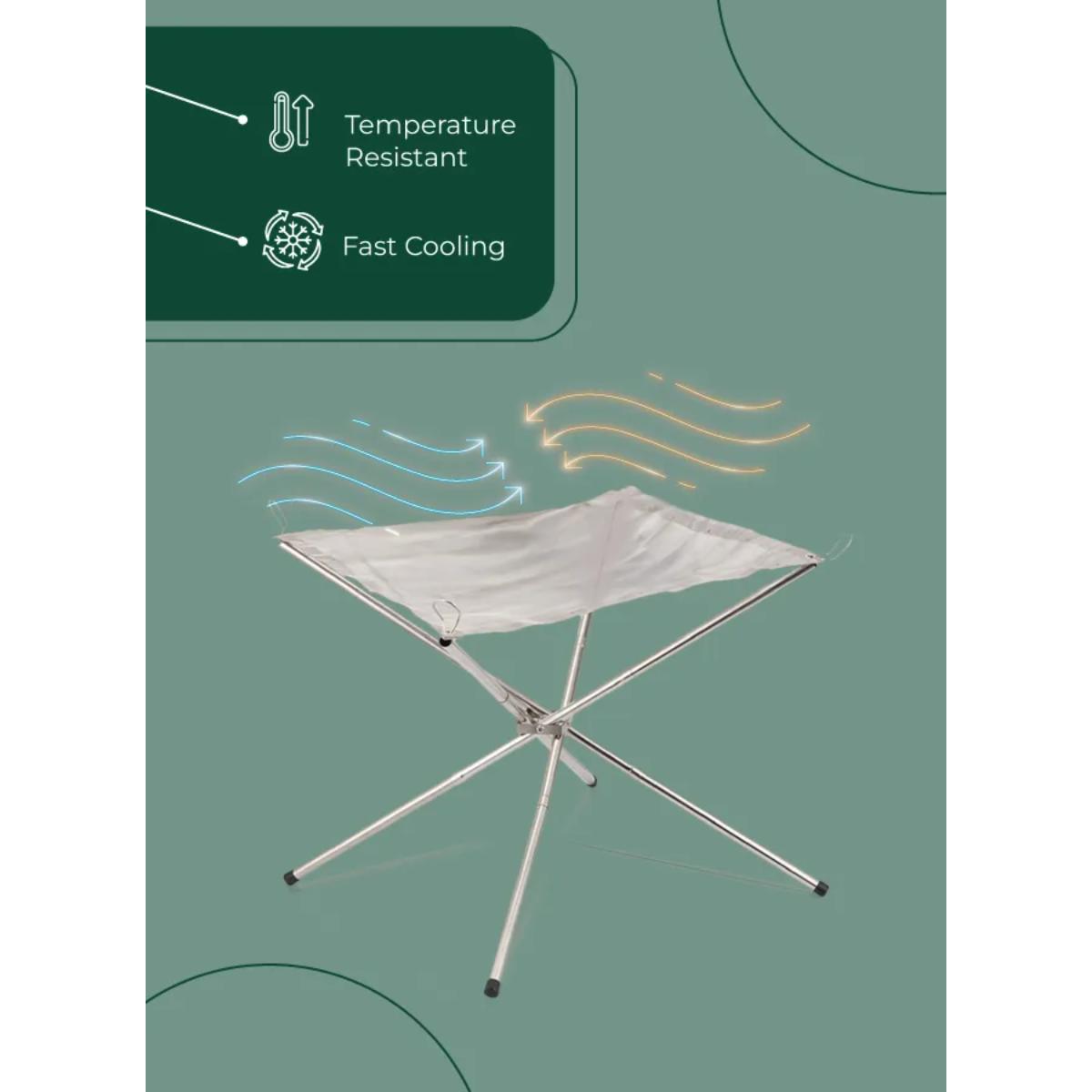 Green Lion Portable Bonfire Stainless Steel Stand