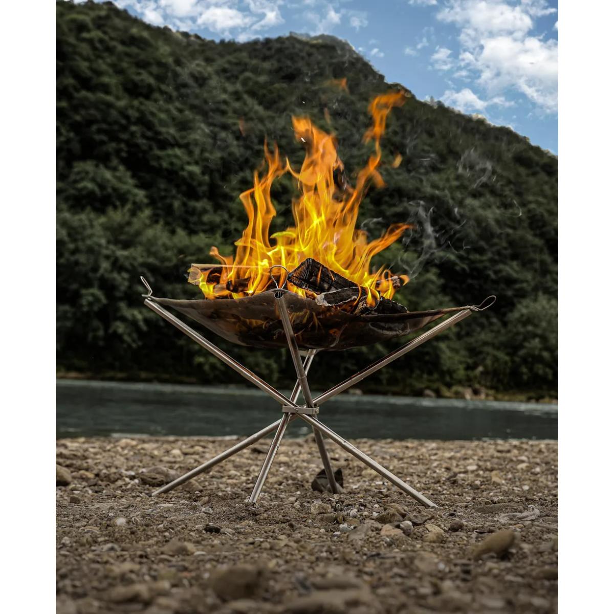 Green Lion Portable Bonfire Stainless Steel Stand