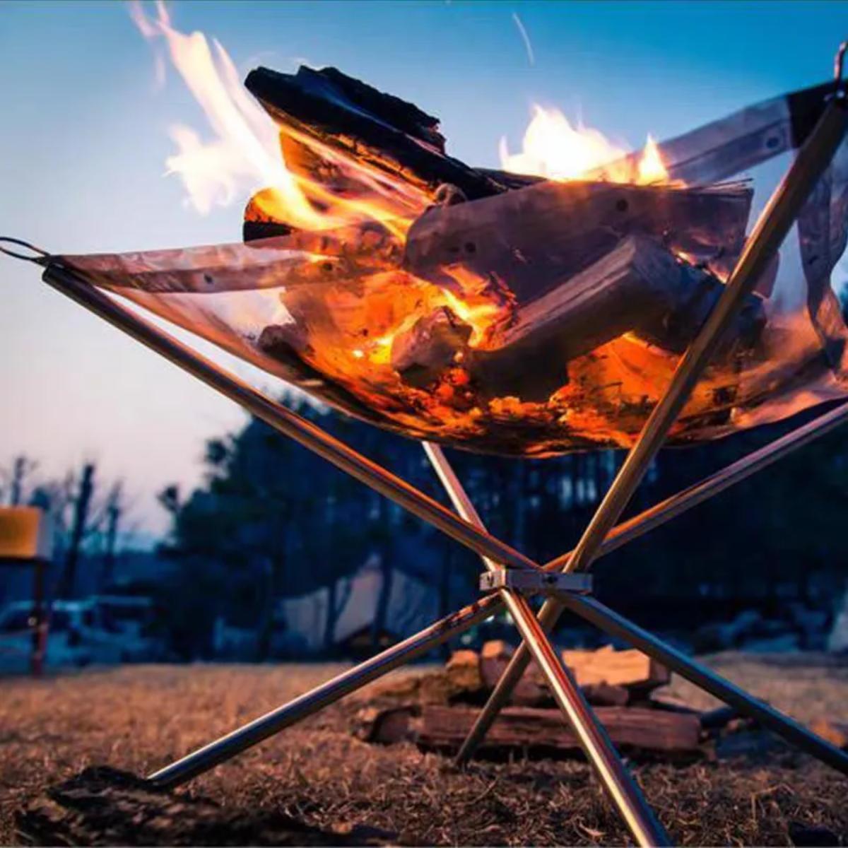 Green Lion Portable Bonfire Stainless Steel Stand