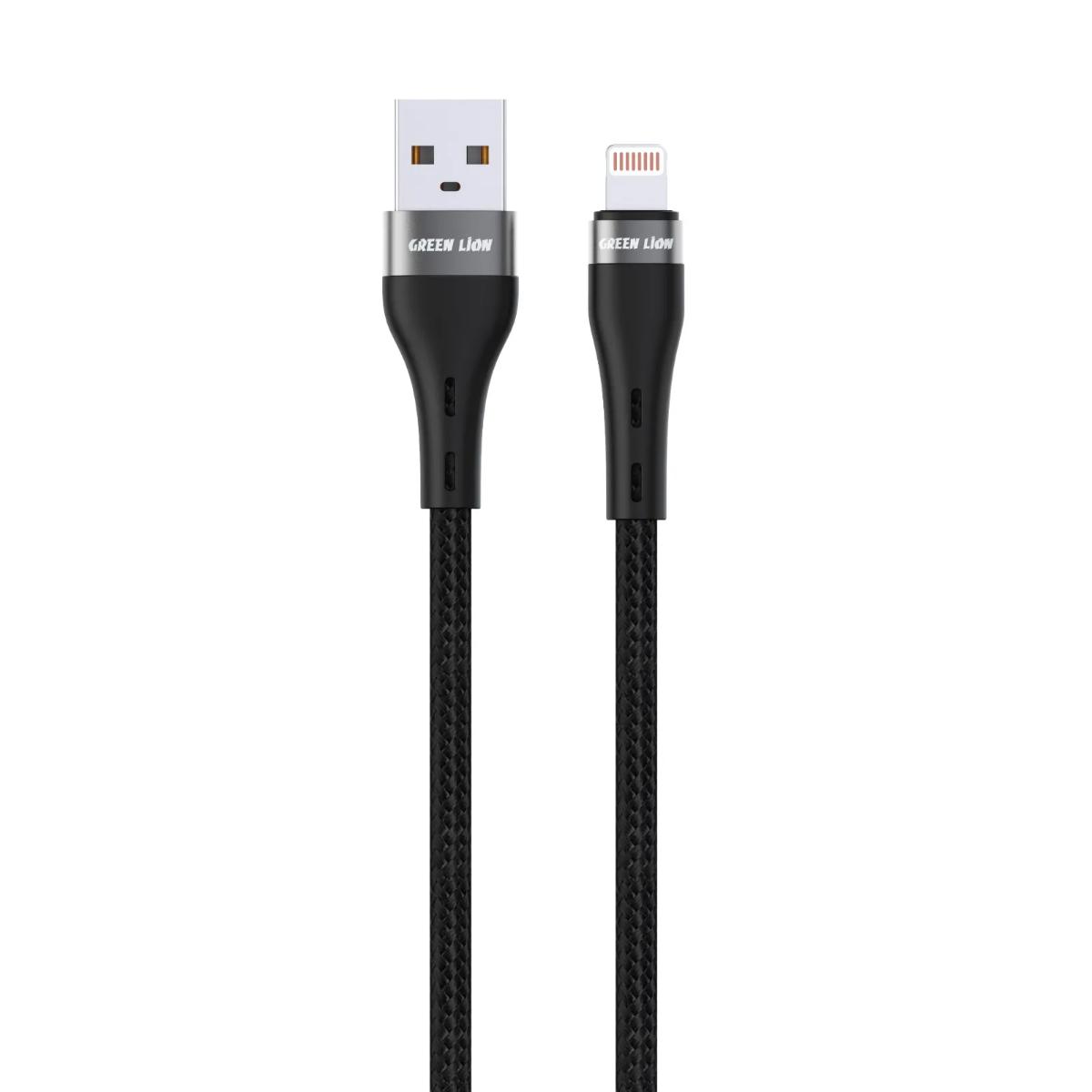 Green Lion USB-A to Lightning Braided Cable 2M