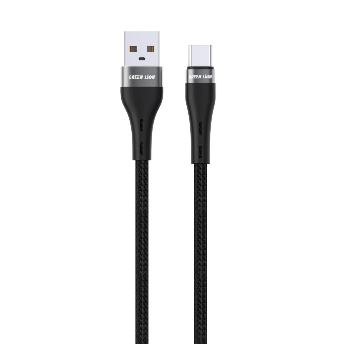 Green Lion USB-A to USB-C Braided Cable 2M