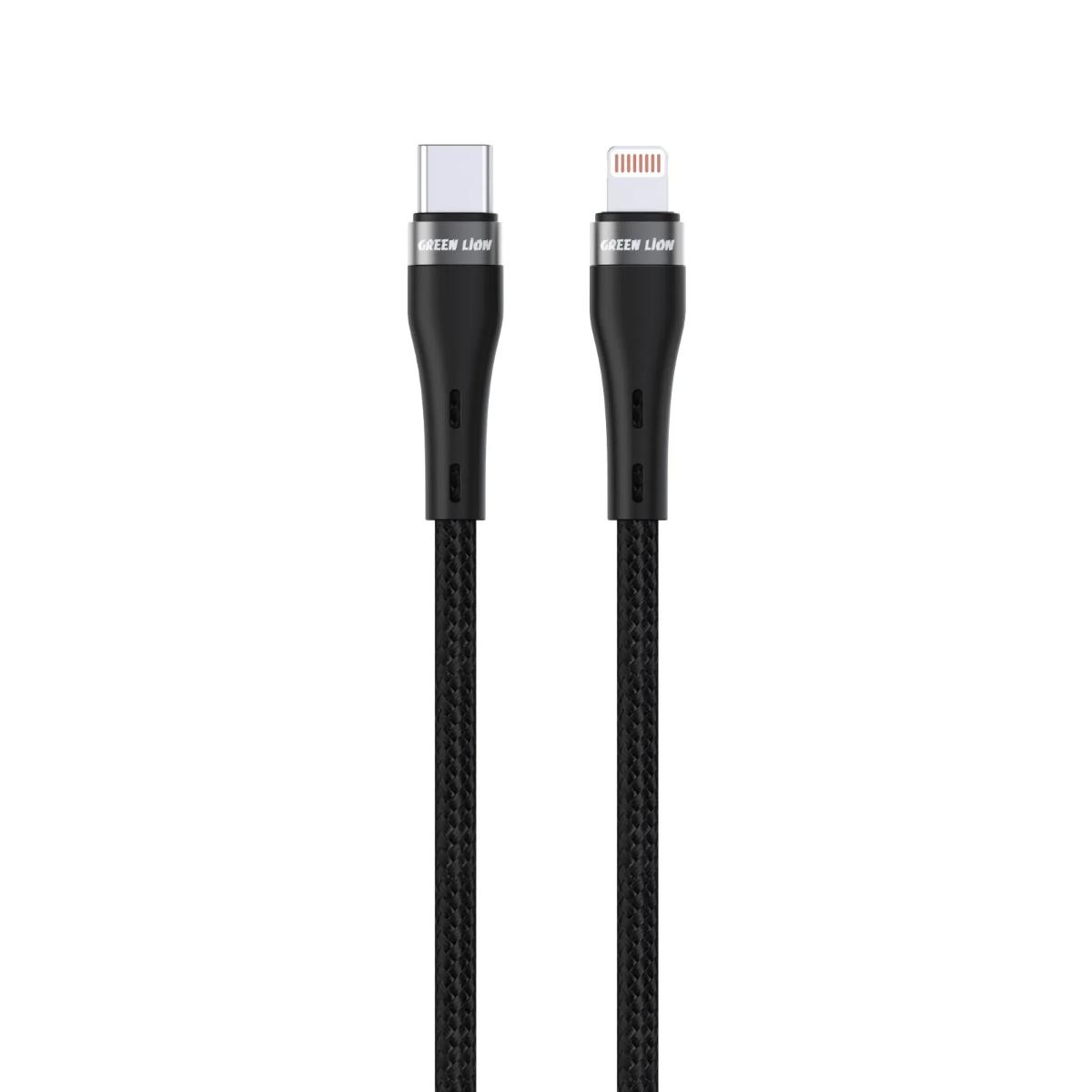 Green Lion USB-C To Lightning Braided Cable 2M