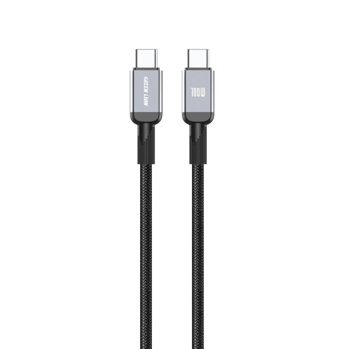 Green Lion 100W USB-C to USB-C Braided Fast Charging