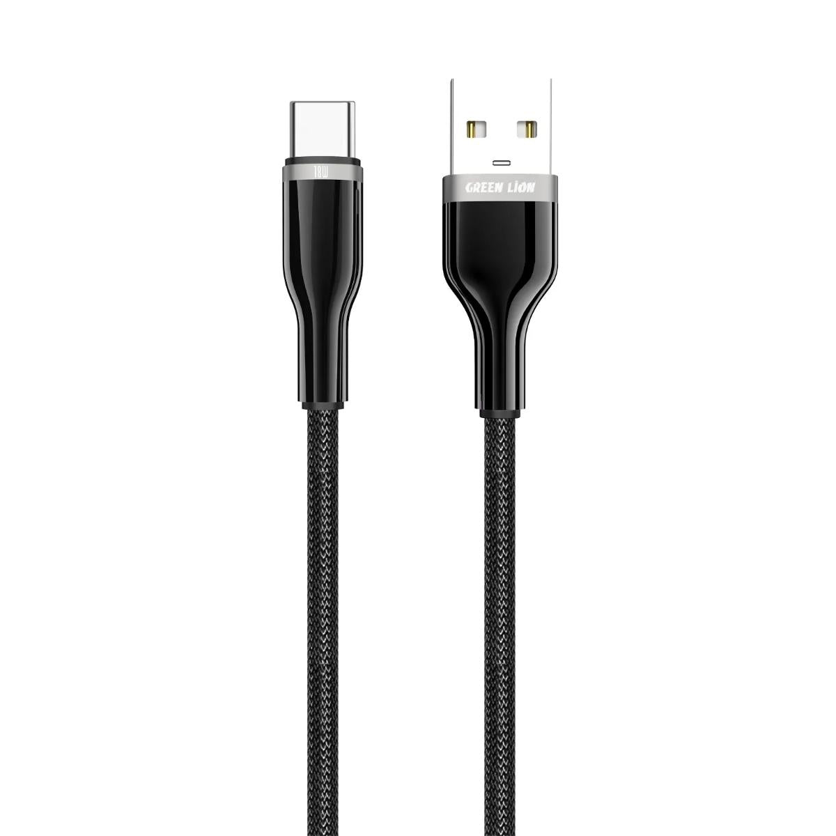 Green Lion Braided Zinc Alloy Cable USB-A To USB-C