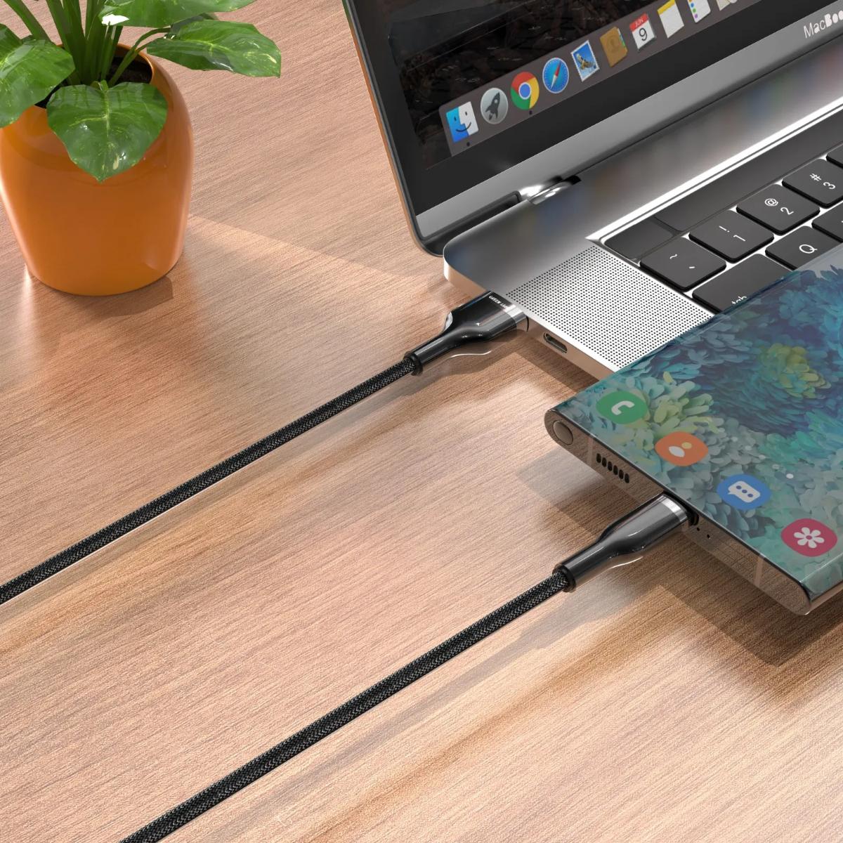 Green Lion Braided Zinc Alloy Cable USB-A To USB-C