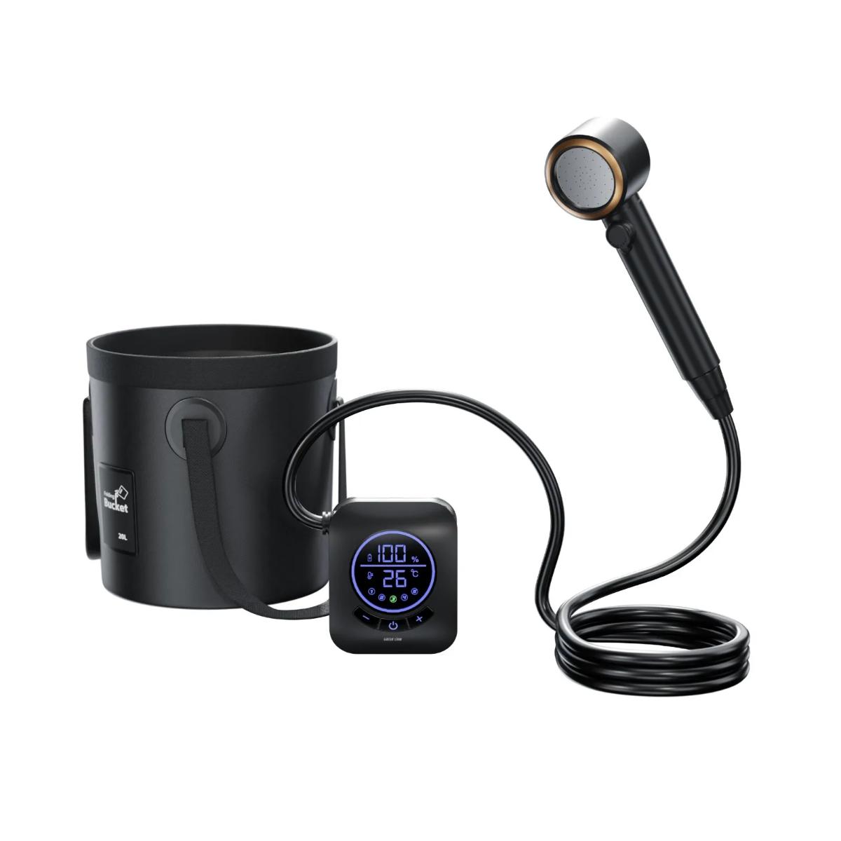 Green Lion Camping Shower with Digital Display