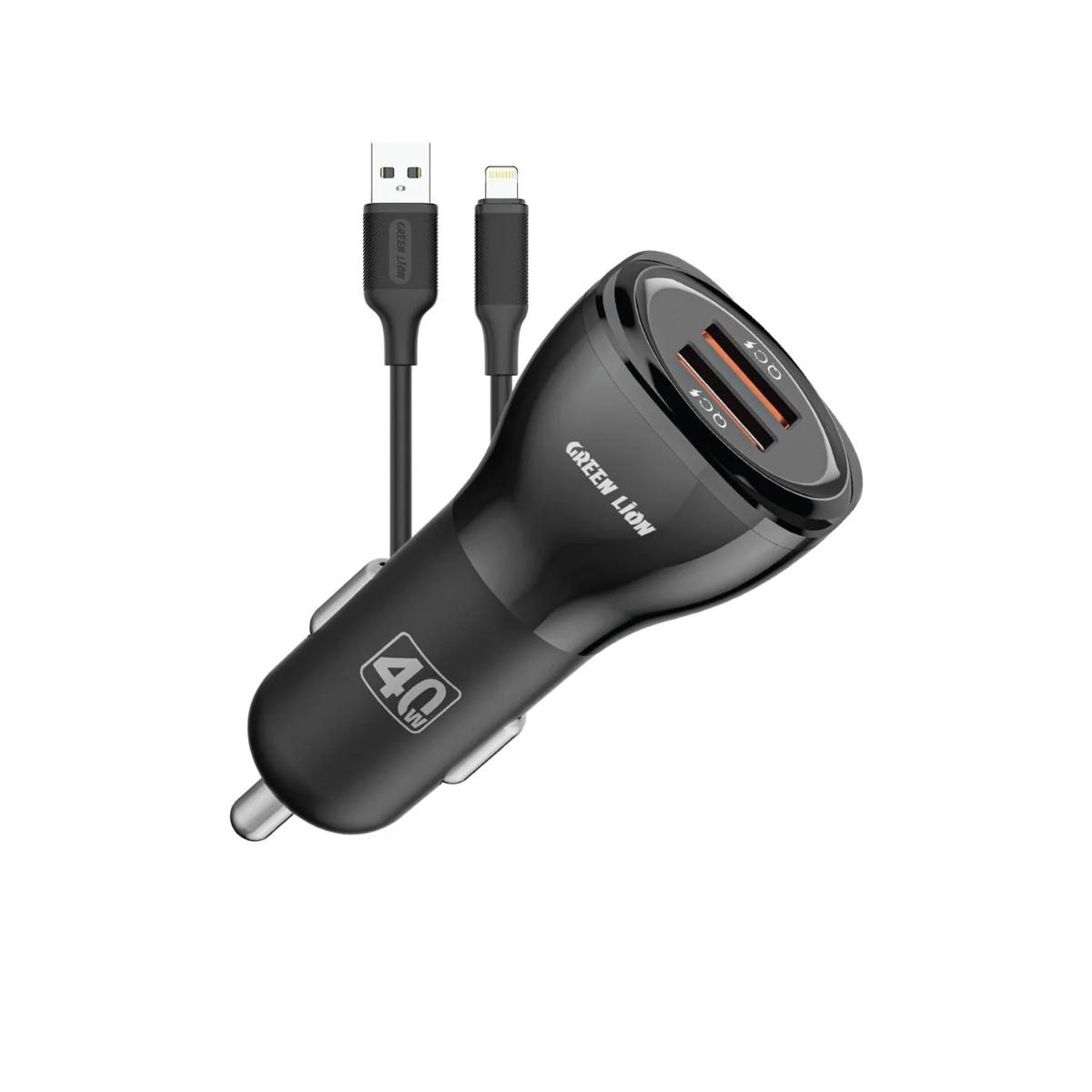 Green Lion 50W Dual Port Car Charger