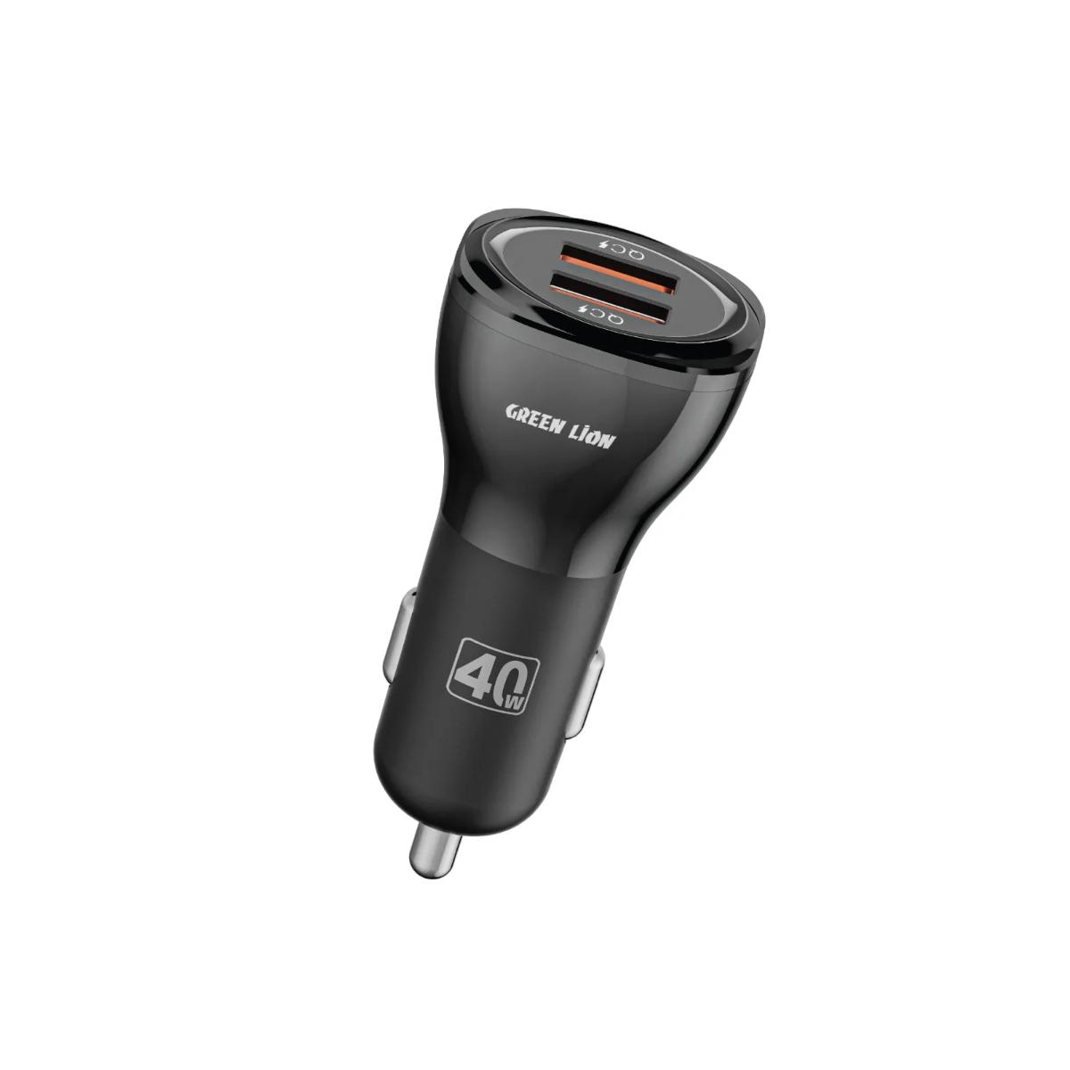Green Lion Dual QC3.0 Car Charger (40W)