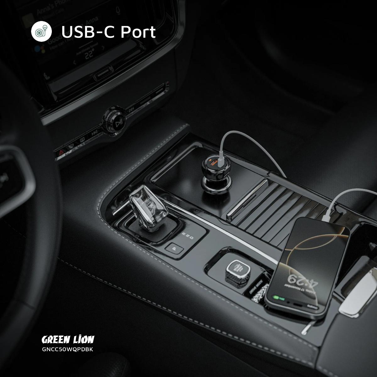 Green Lion Dual QC3.0 Car Charger 40W