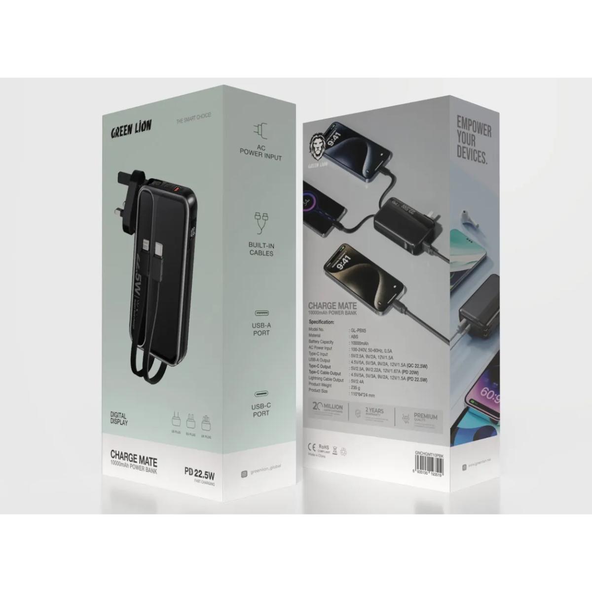 Green Lion Charge Mate Power Bank 10000 mAh