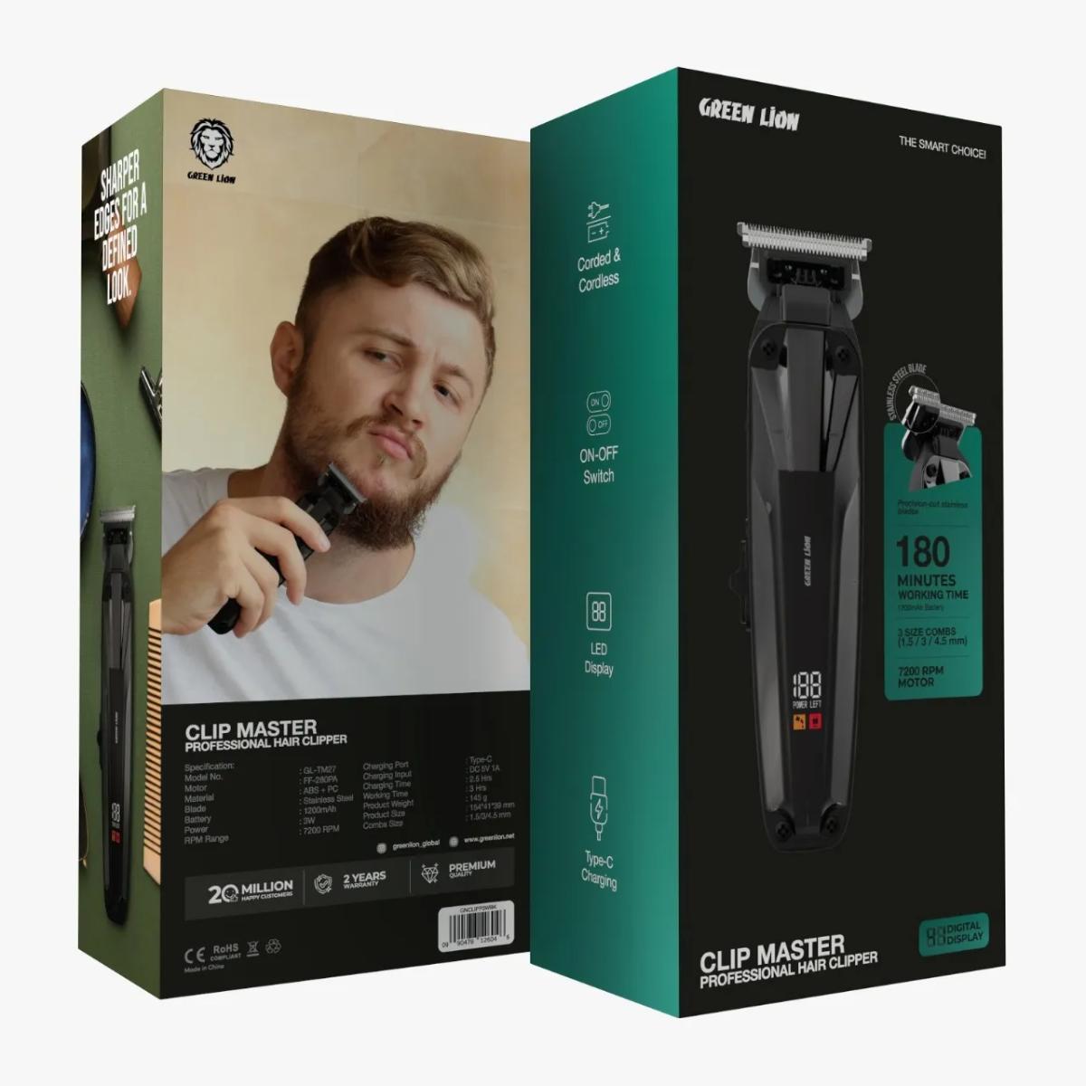 Green Lion Clip Master Professional Hair Clipper