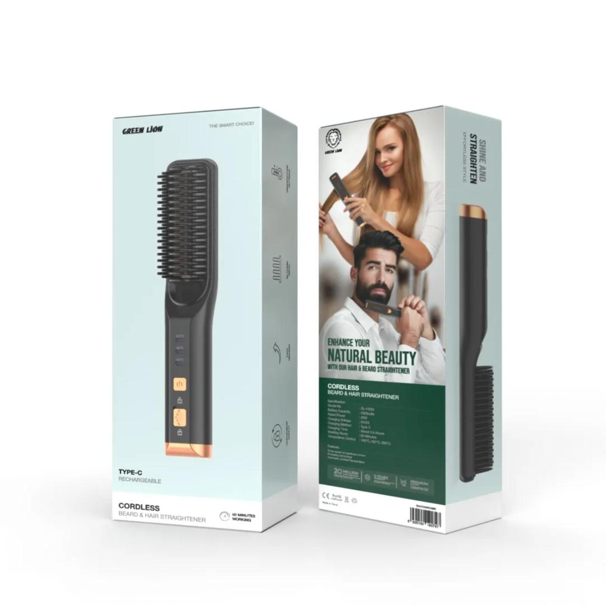 Green Lion Cordless Beard & Hair Straightener