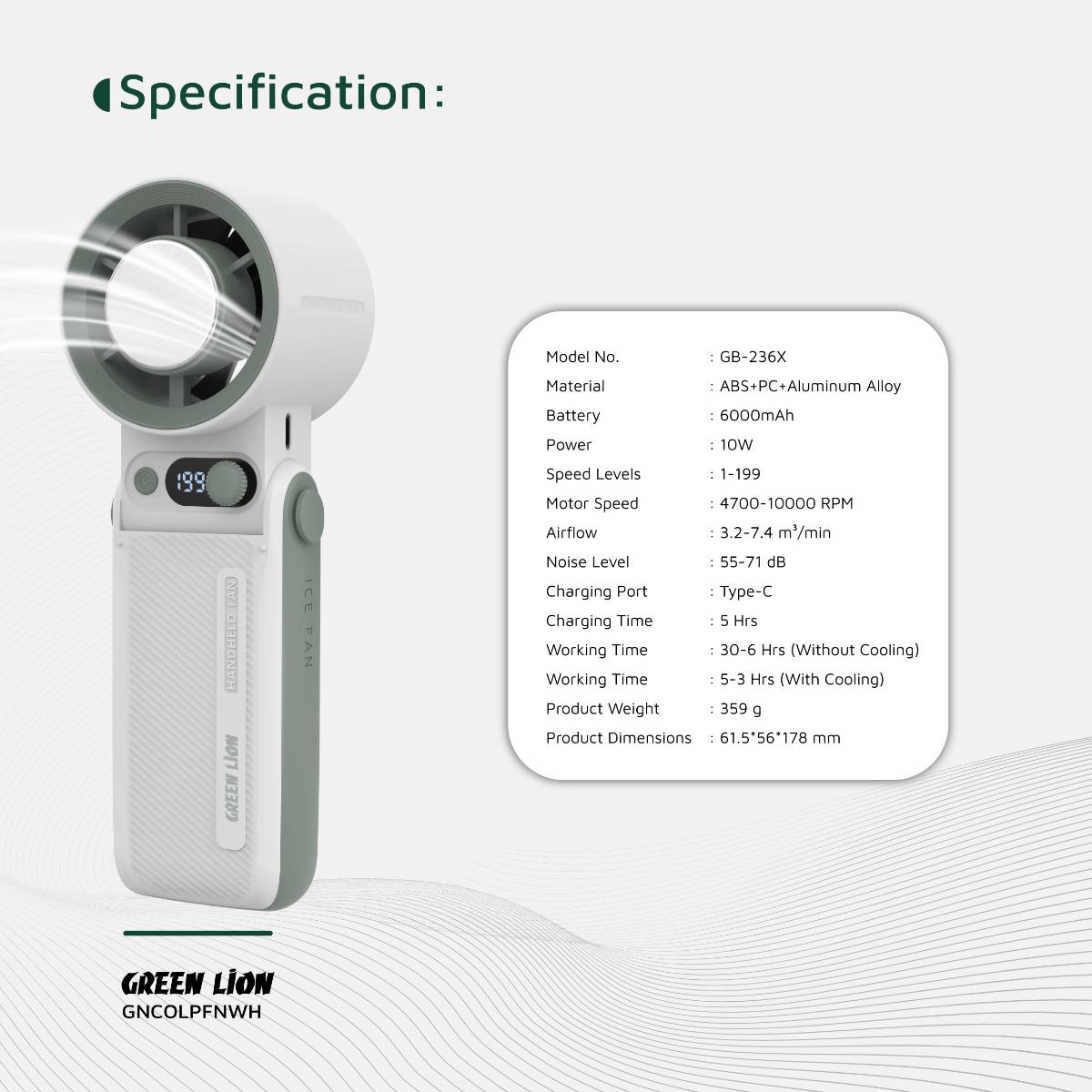 Green Lion Coolio Portable Fan
