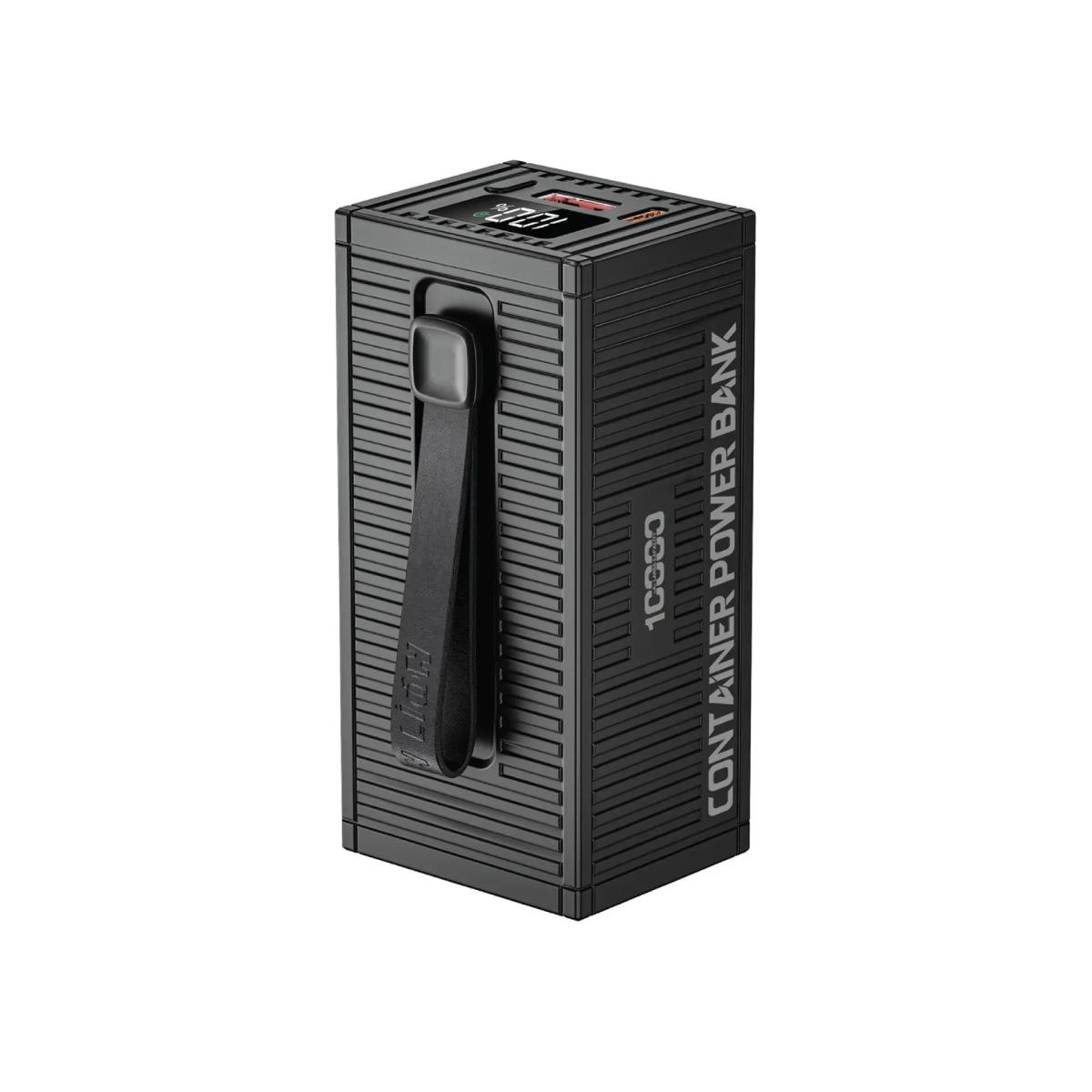 Green Lion 10000mAh Container Power Bank with Built-in Cable