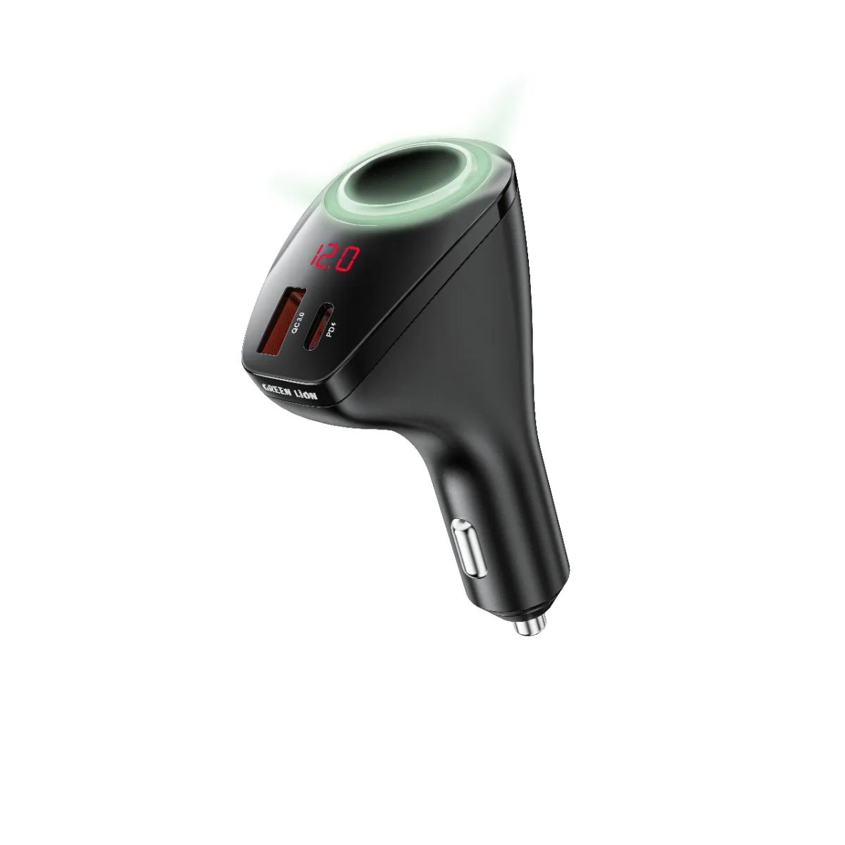 Green Lion 75W Car Charger with PD 45W