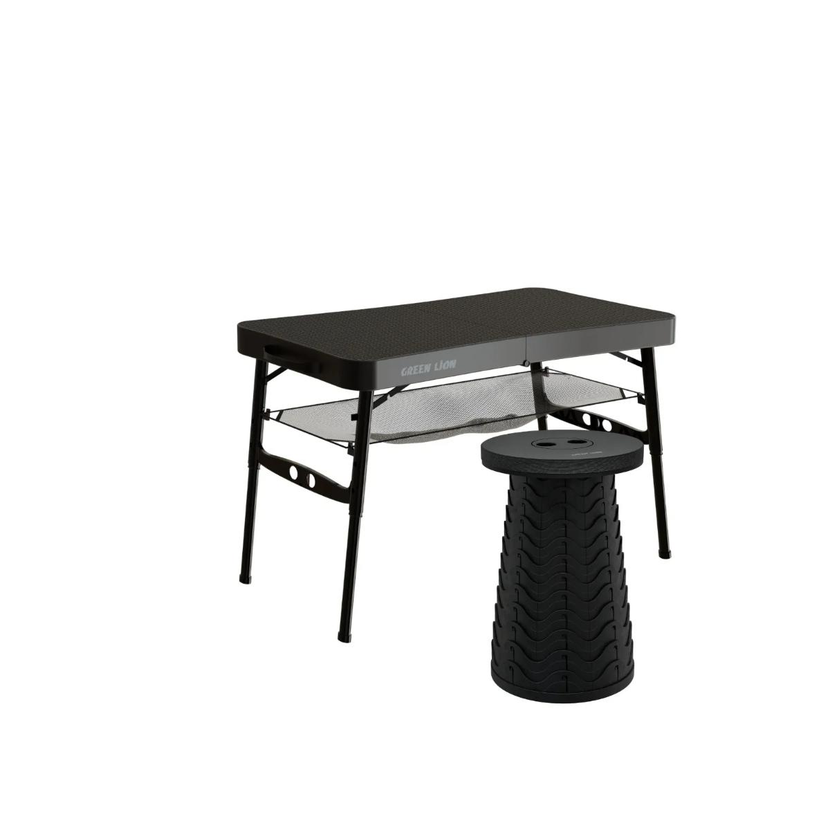 Green Lion Foldable Travel Camping Table & Stool