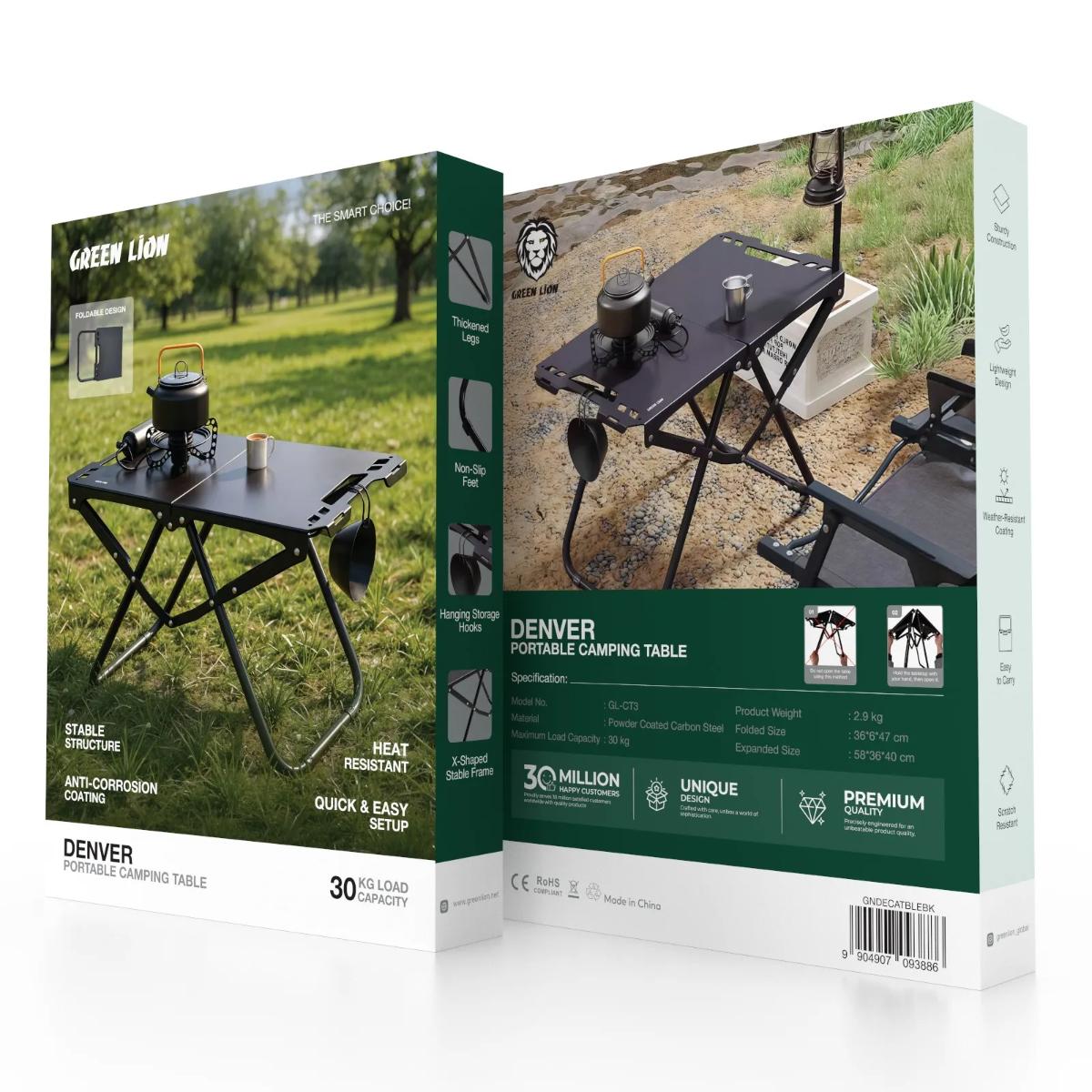 Green Lion Denver Portable Camping Table