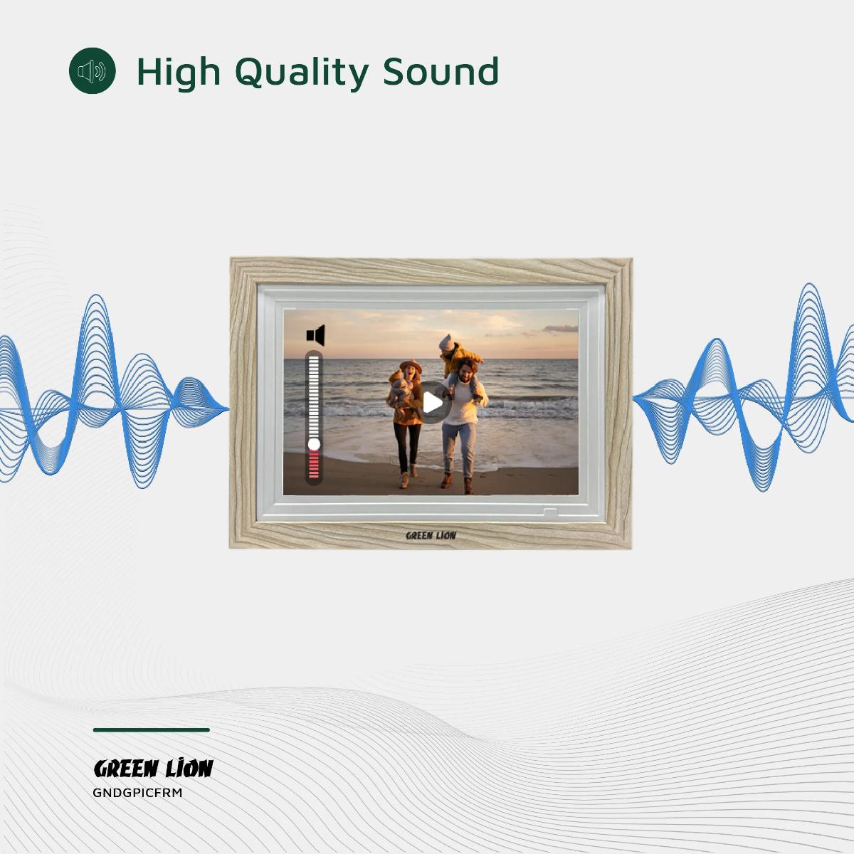 Green Lion Digital Picture Frame Touch Screen Display 10.1 Inch