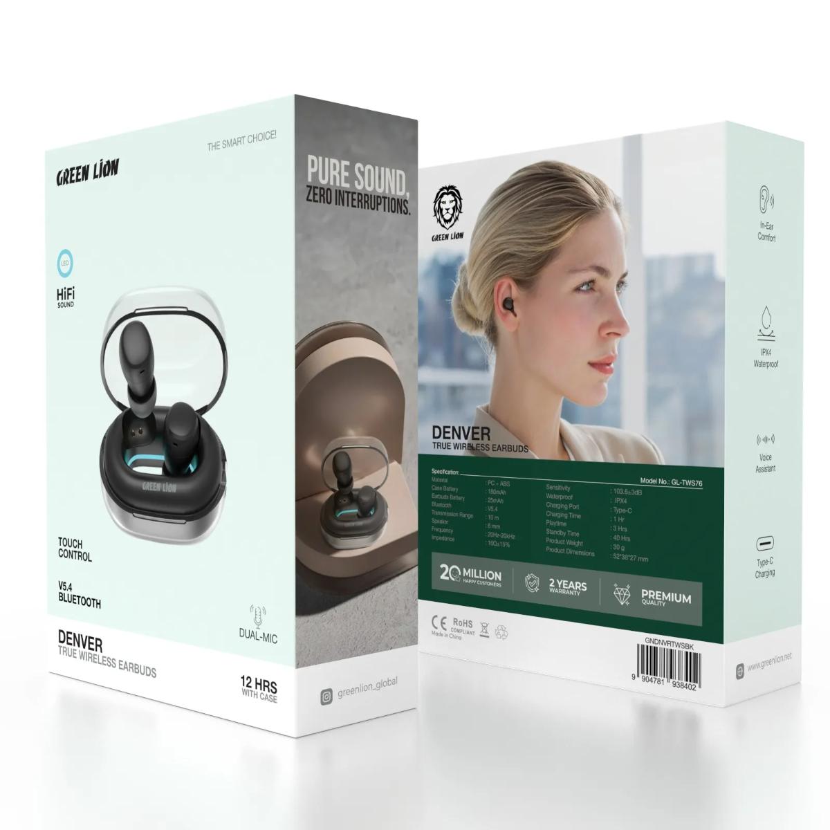 Green Lion Denver True Wireless Earbuds