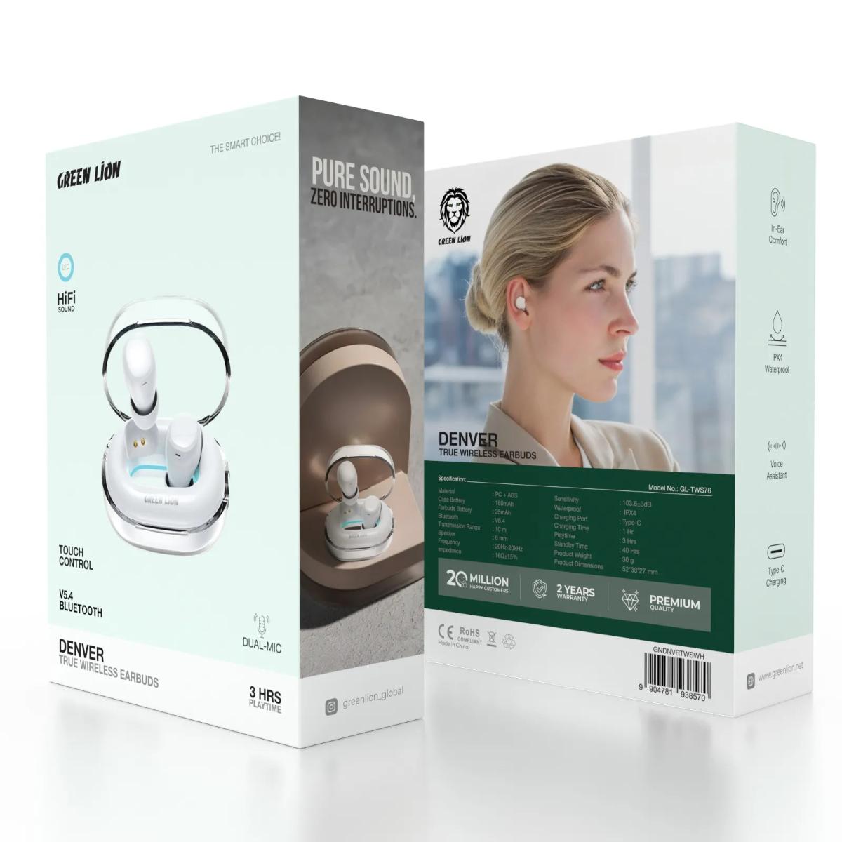 Green Lion Denver True Wireless Earbuds