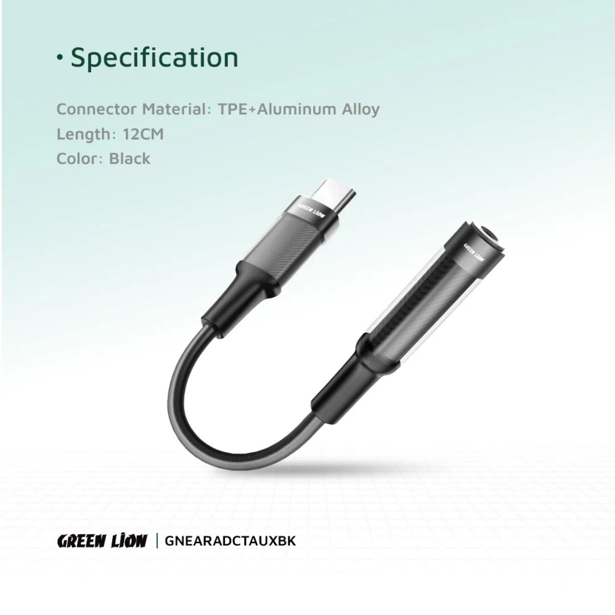 Green Lion USB-C to 3.5mm Audio Adapter