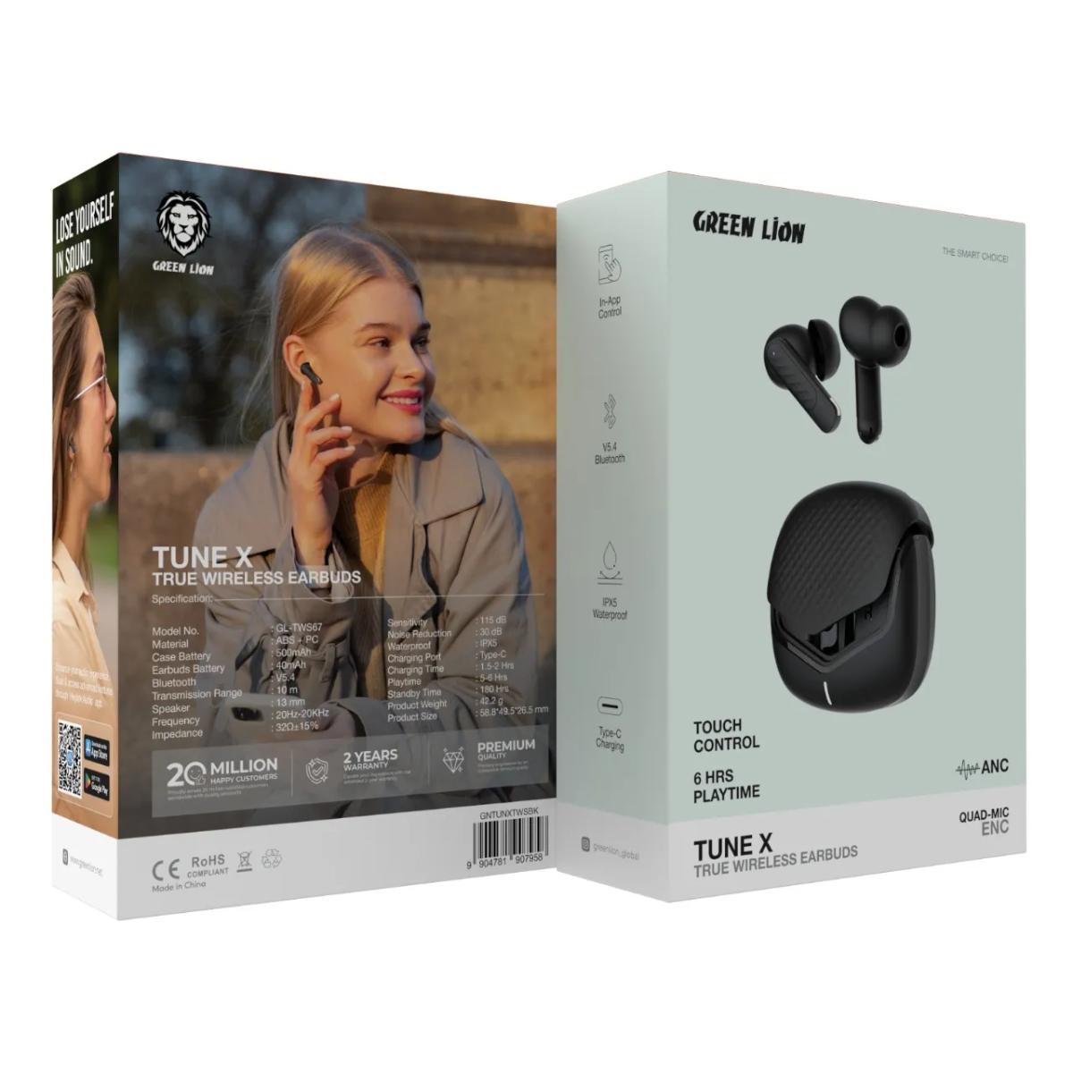 Green Lion Tune X True Wireless Earbuds