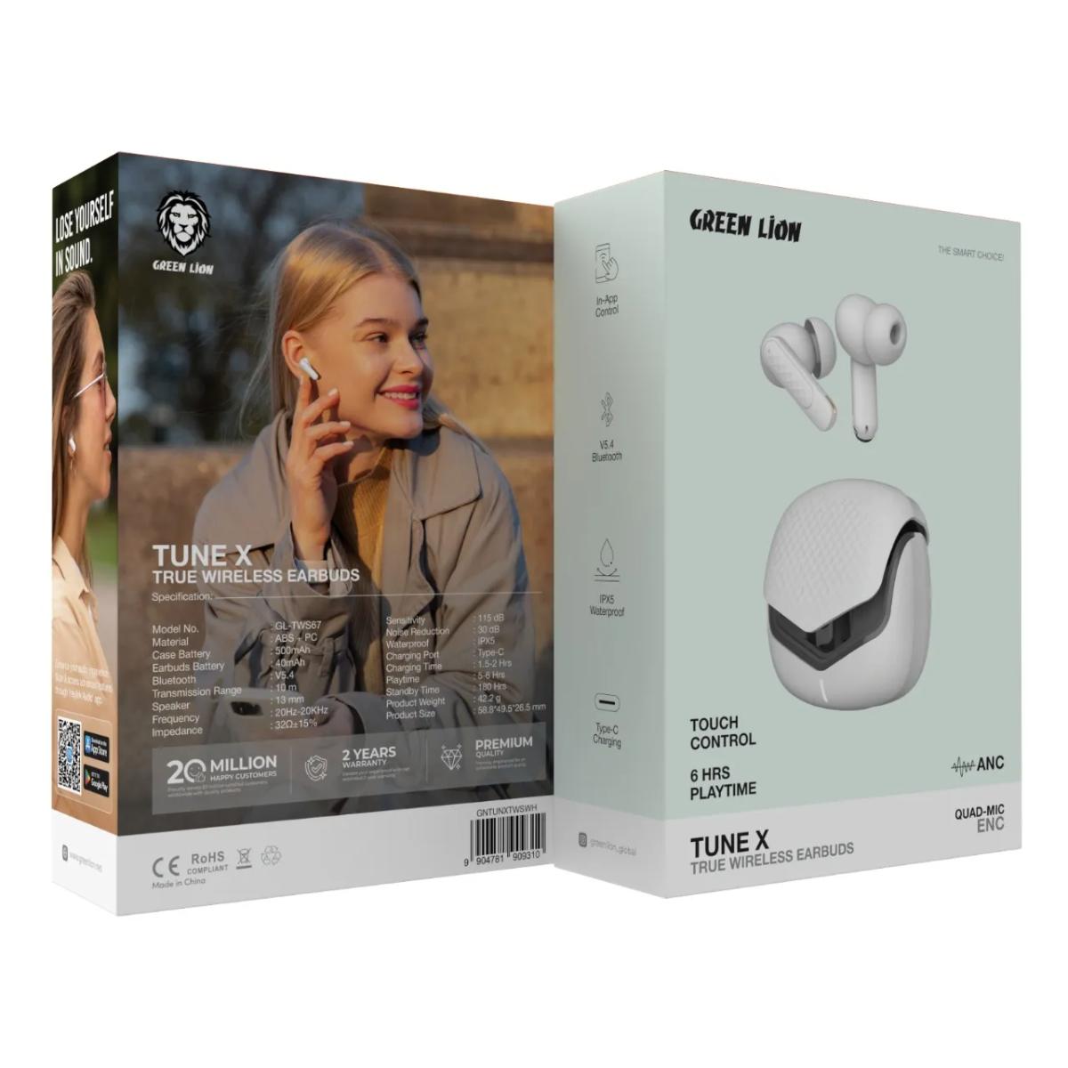 Green Lion Tune X True Wireless Earbuds