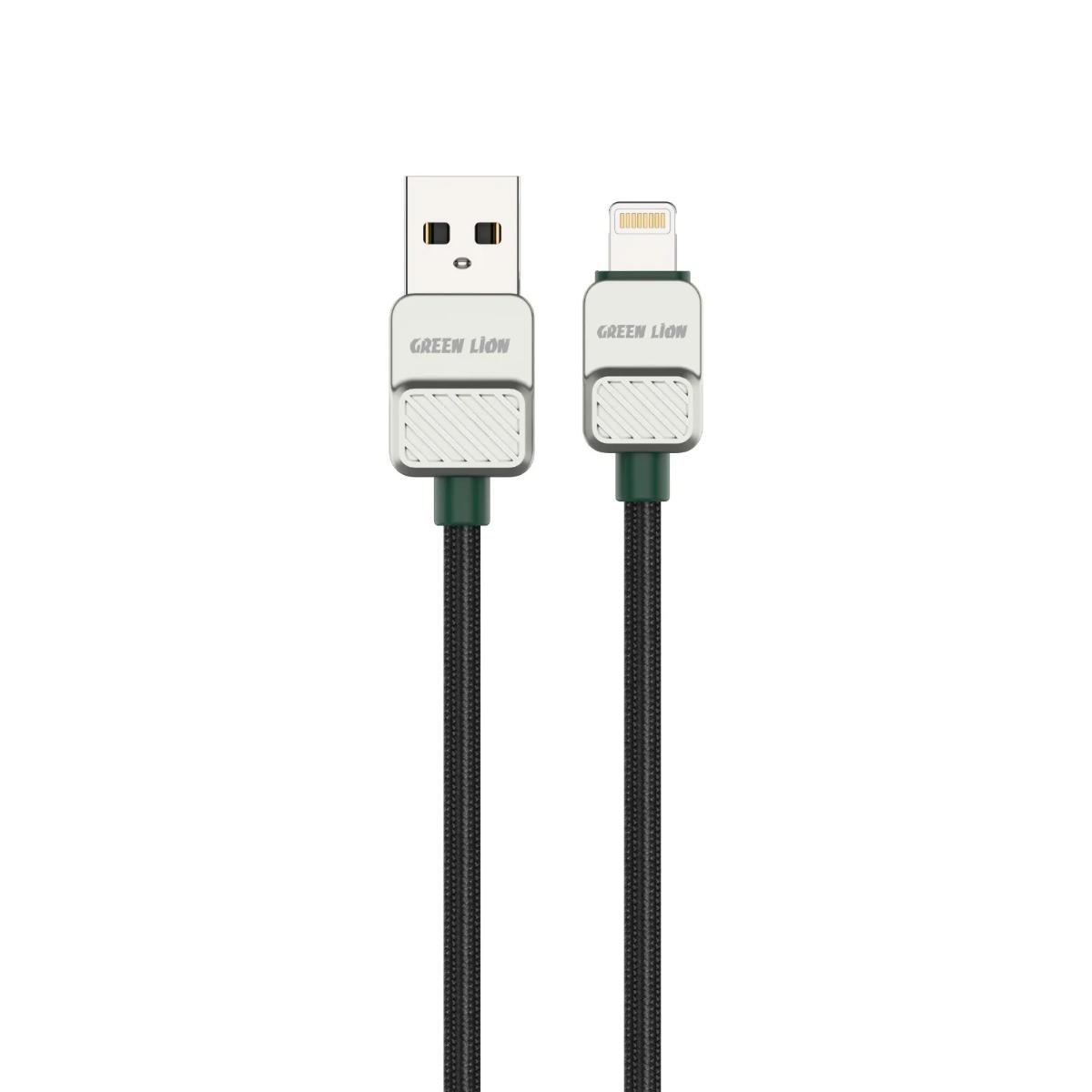 Green Lion Braided Lightning Cable
