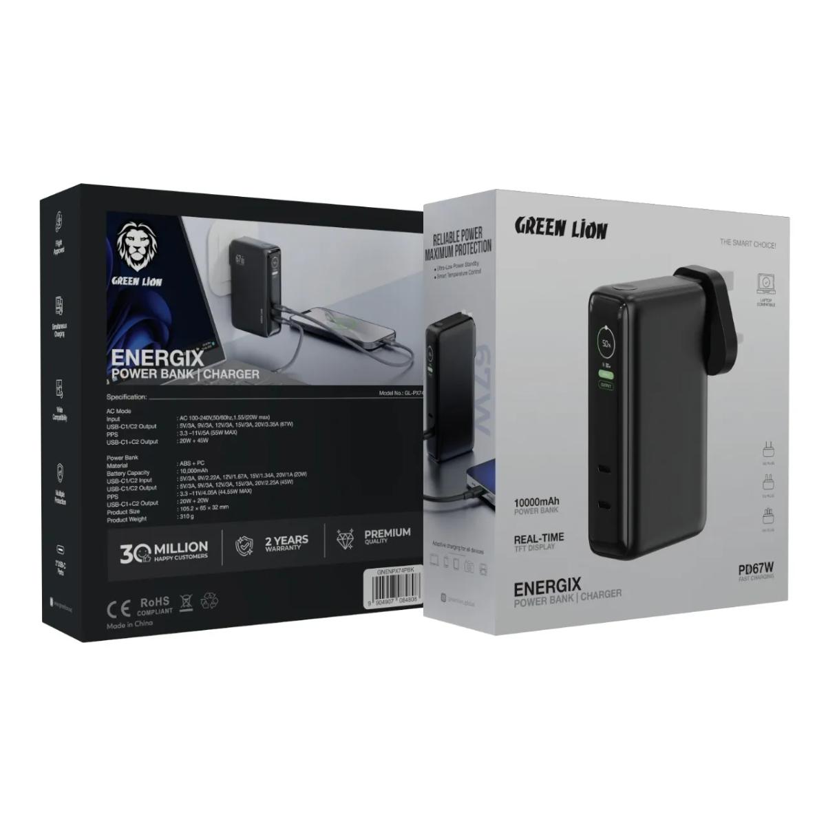 Green Lion Energix 2-in-1 Power Bank