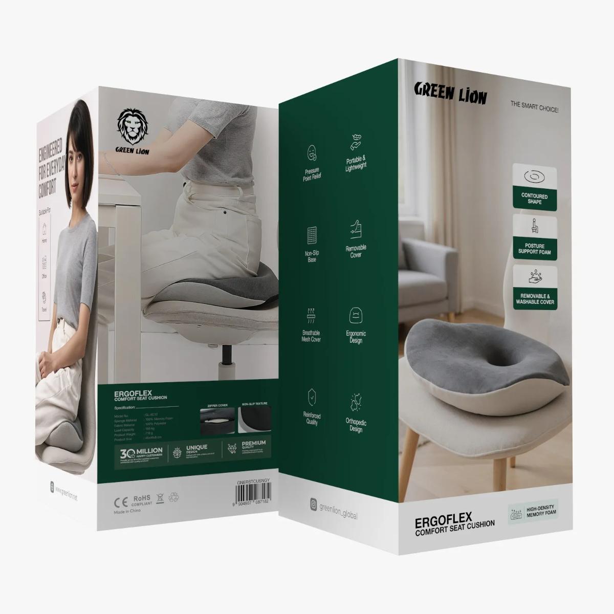 Green Lion ERGOFLEX Comfort Seat Cushion