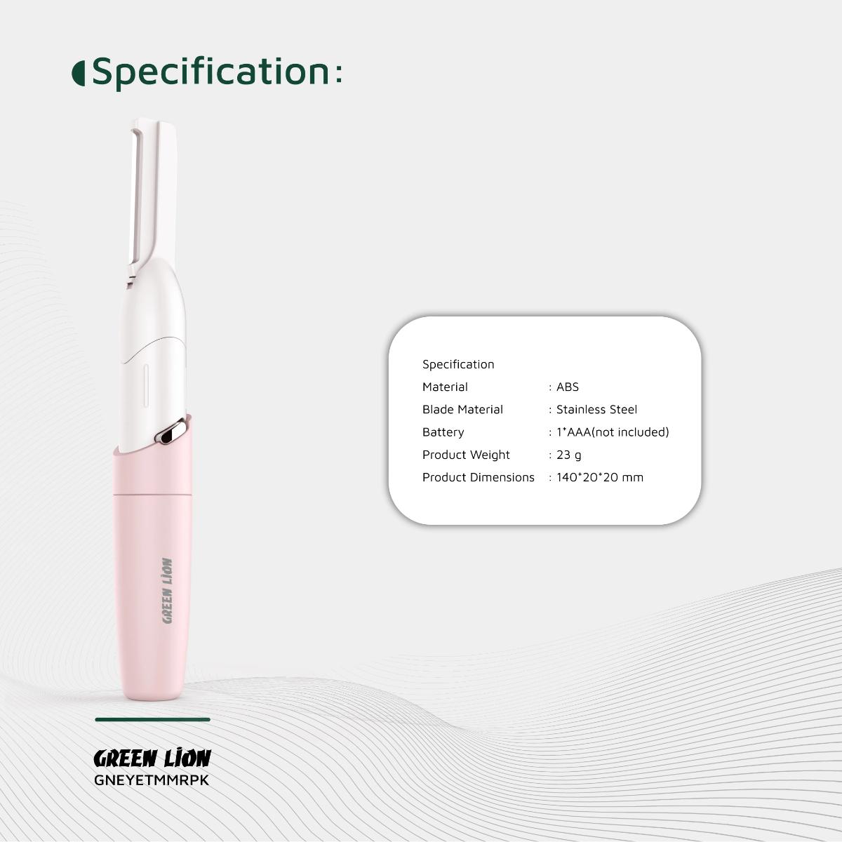 Green Lion Eyebrow Hair Trimmer